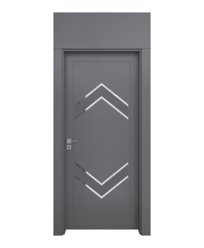 BY-6006V  Porte intérieure Laqué  Vitrée